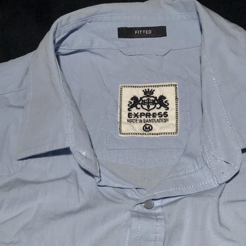 Express Blue Shirt Men's M